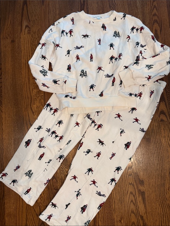 Wildfox Tops - Wildfox cream colored winter-themed sweatshirt and pants